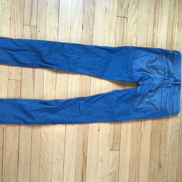 Hollister Medium Wash Skinny Jeans Jeggings sz 3L - Picture 3 of 3